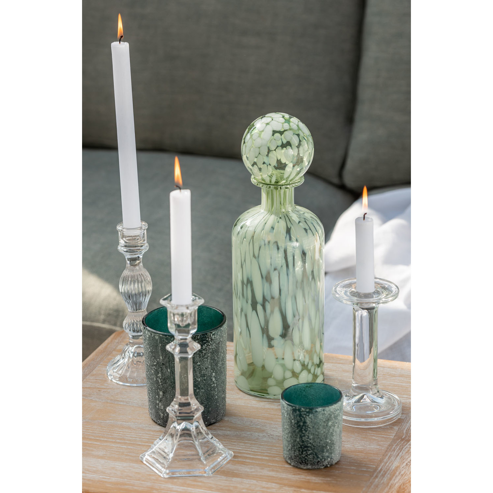 Cut Glass Candle Holder Candlestick