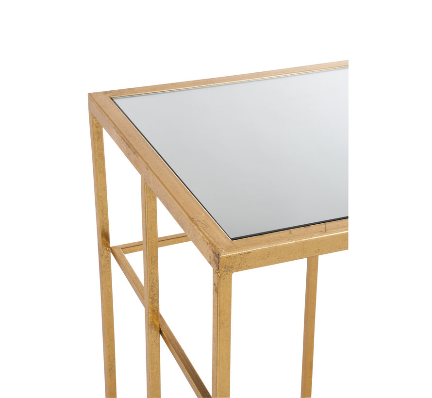 Console Table Rectangle  Gold