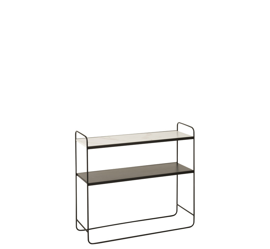 Console table Small Wood Metal - Marble