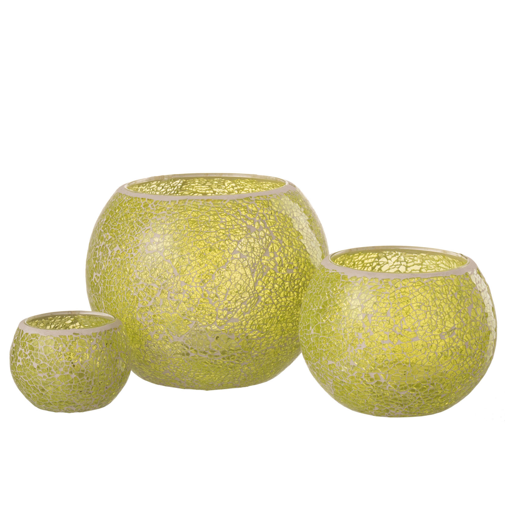 J-Line Tealight holder Round Yellow Small