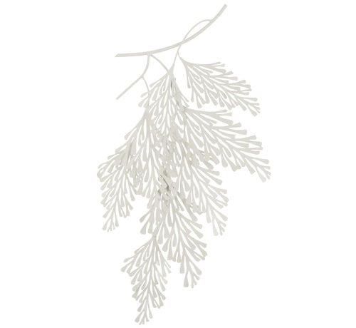 J-Line Wall decoration Leaves Branch White
