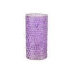 J-Line Vase Mosaic Glass Purple