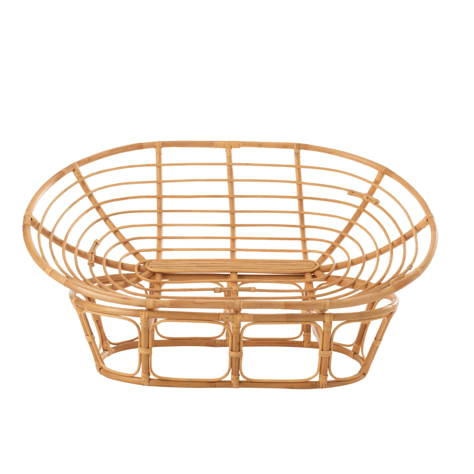 J-Line Sofa Oval Rural Rattan Natural