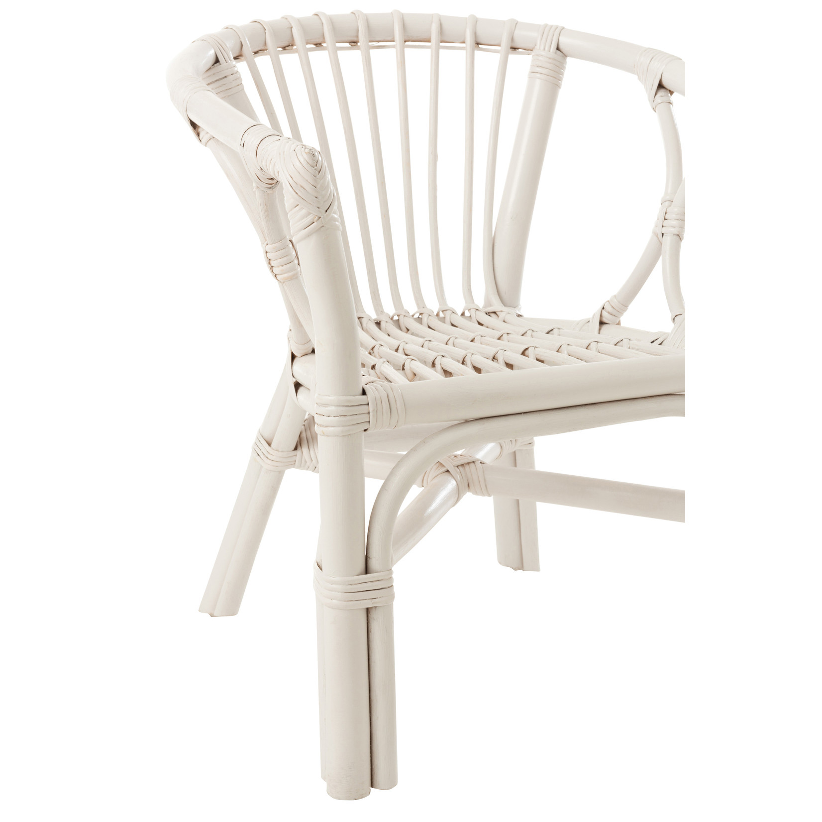 Children s chair Rural Rattan White Sl Homedecoration