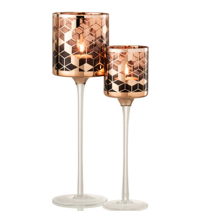 Tea light holders on foot are something unthinkable in your interior