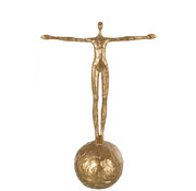 J-Line Decoration figure On Ball Gold