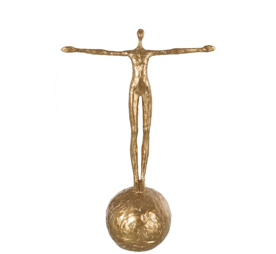 Decoration figure On Ball Gold