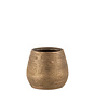 Flowerpot Rough Gold Ceramic medium