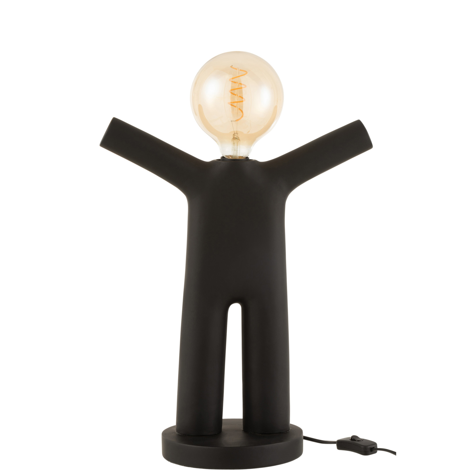 J-Line Table lamp P'tit Maurice Black