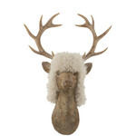 J-Line Wall decoration Reindeer Brown Large