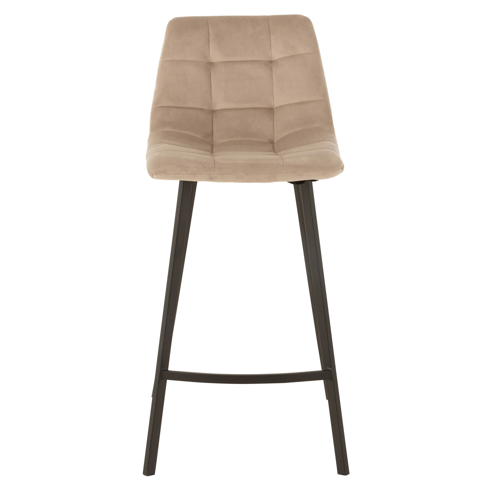 J-Line Barstoel Hoog Velvet Beige