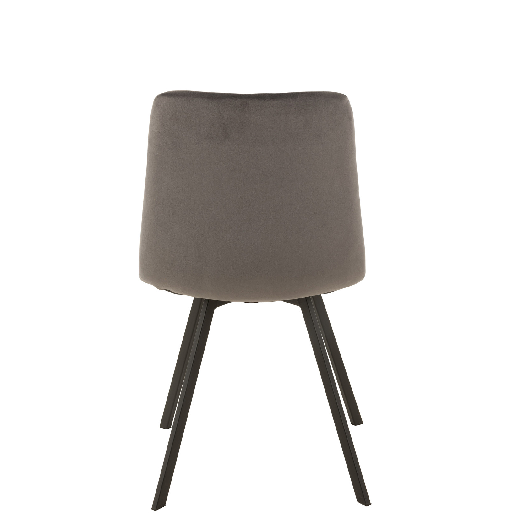 J-Line Dining chair Velvet Grey