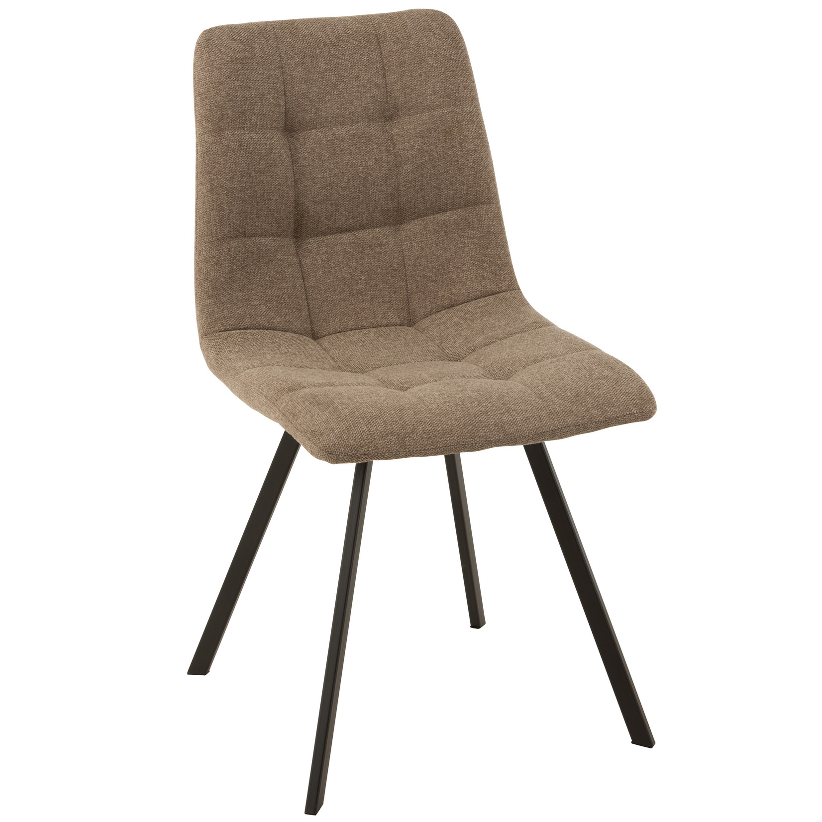 J-Line Dining Chair Dark Beige Textile