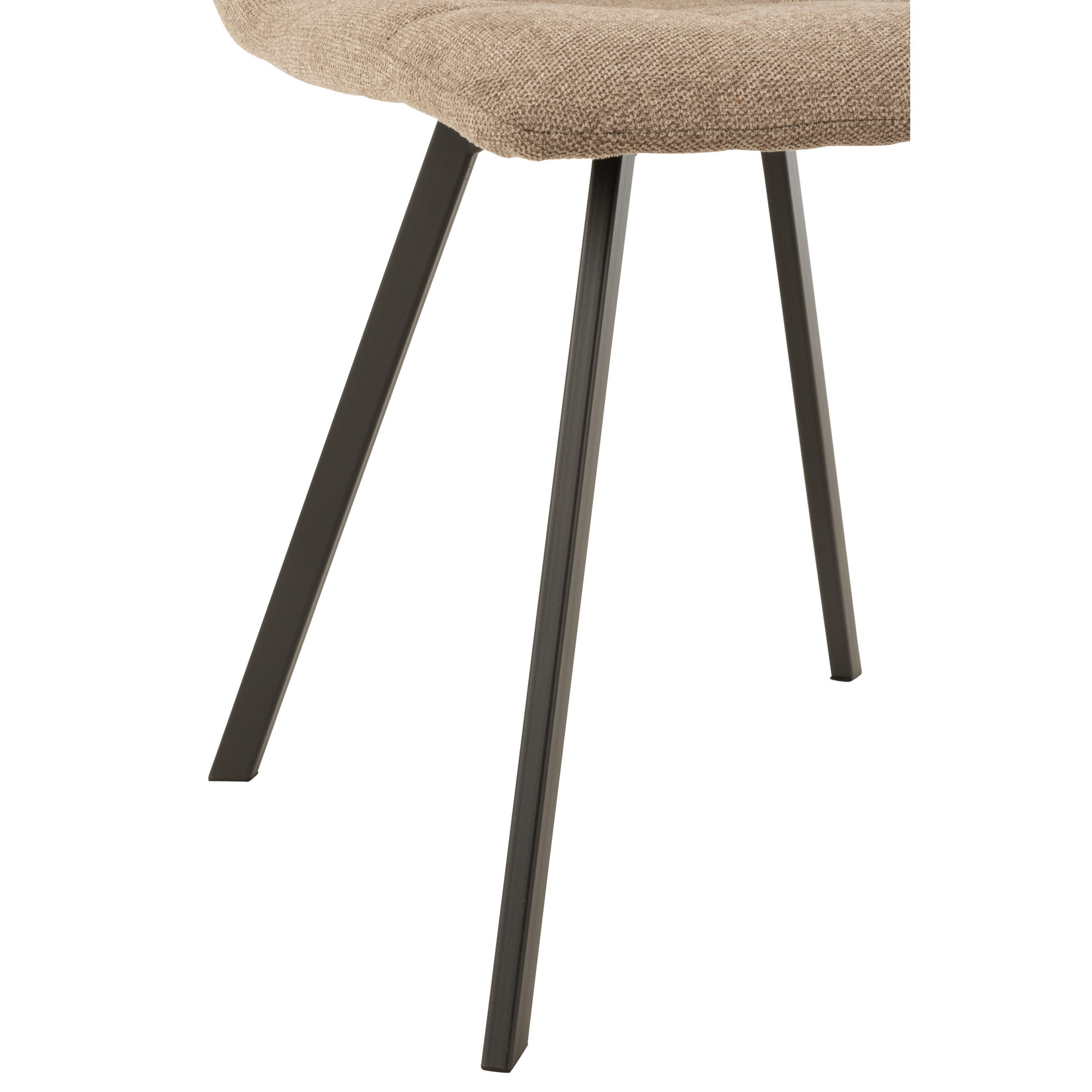 J-Line Dining Chair Dark Beige Textile