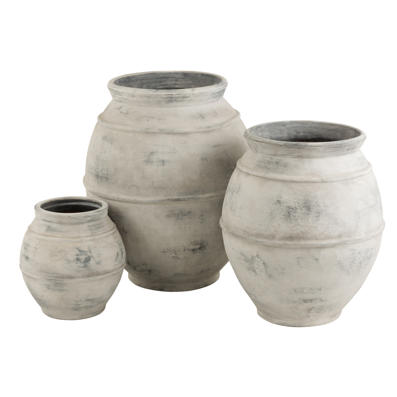 J-Line Flowerpot Round Spotted Small