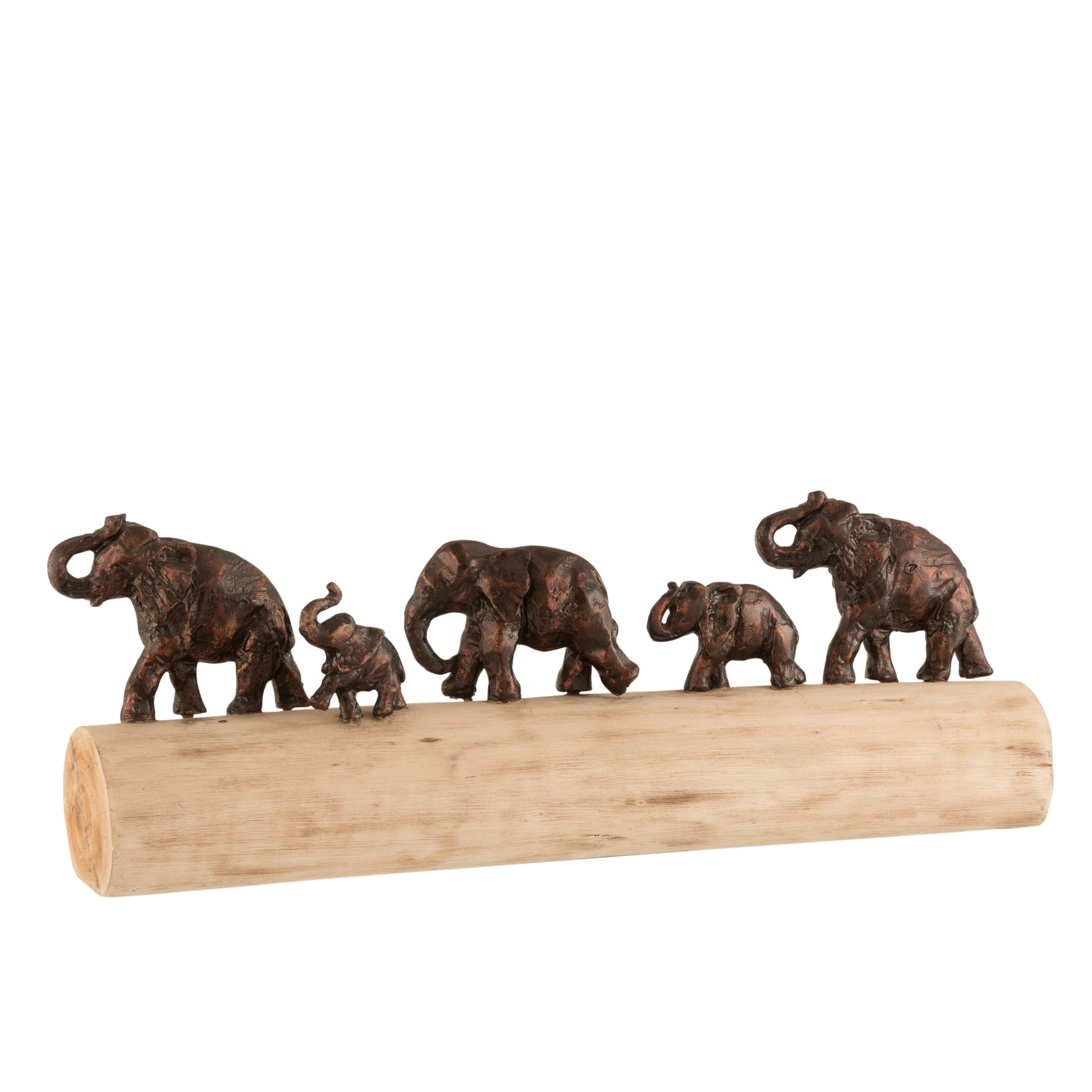 J-Line Figurine Family Elephants On Beam