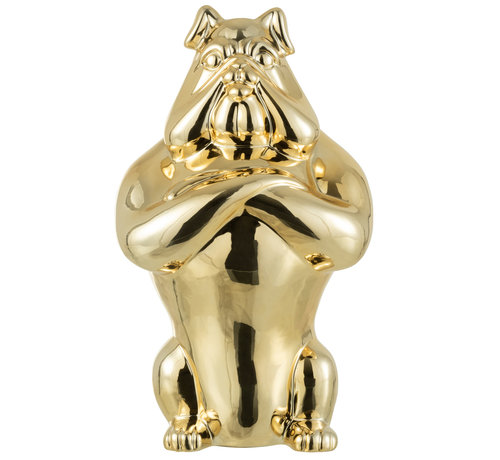 J-Line Decoratie Bulldog Goud Large