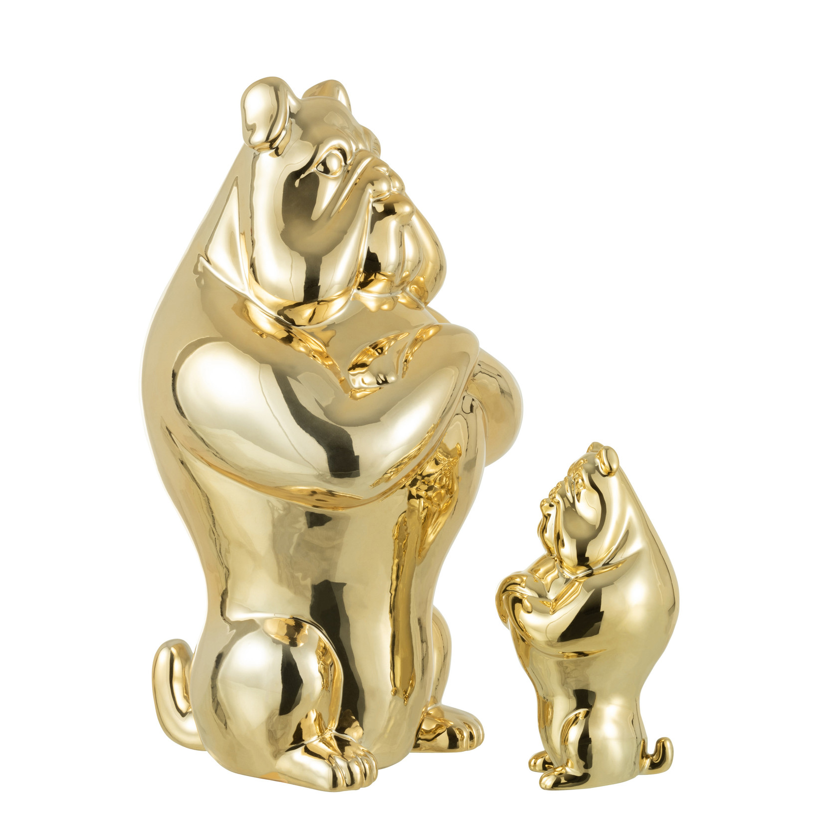 J-Line Decoration Bulldog Gold Large