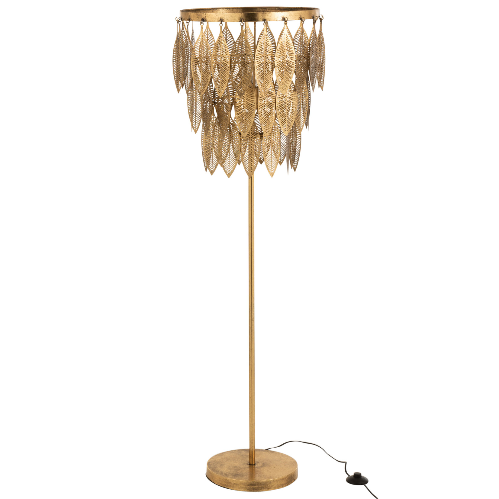 ruilen Pennenvriend levend Staande Lamp Bladeren Goud - Sl-homedecoration.com