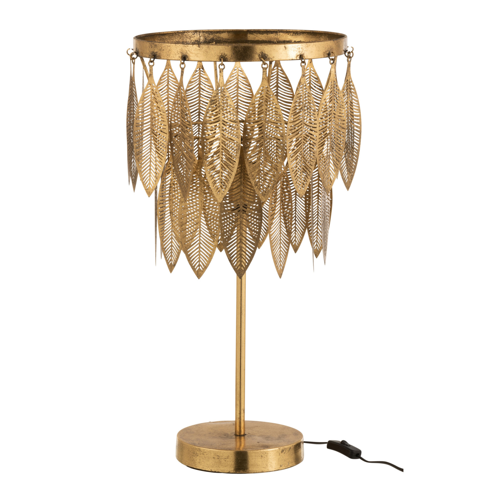 J-Line Table lamp Leaves Gold