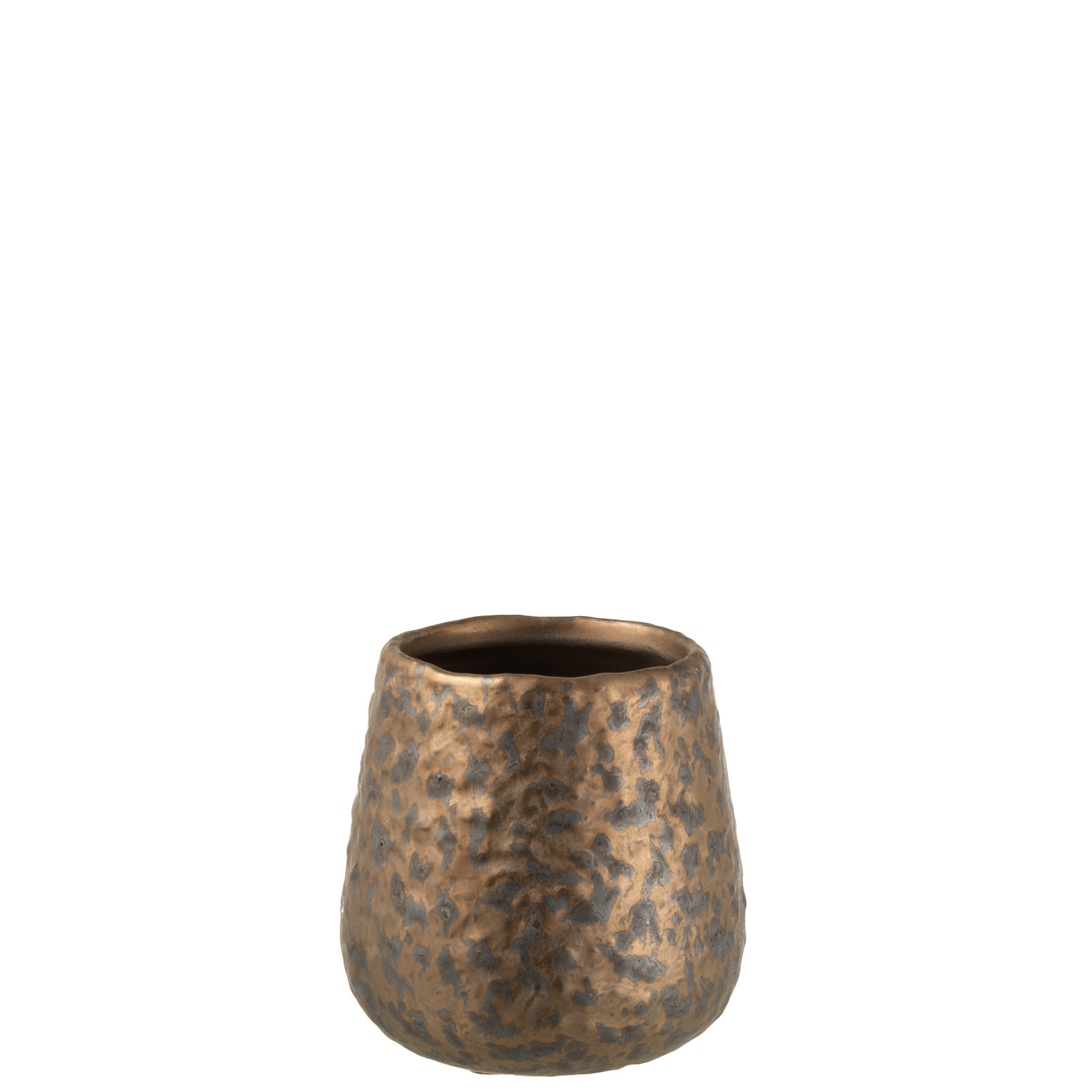 J-Line Flowerpot Relief Copper Small