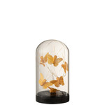 J-Line Bell jar Butterflies Led Gold Small