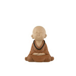 J-Line Monk Sitting Brown Large