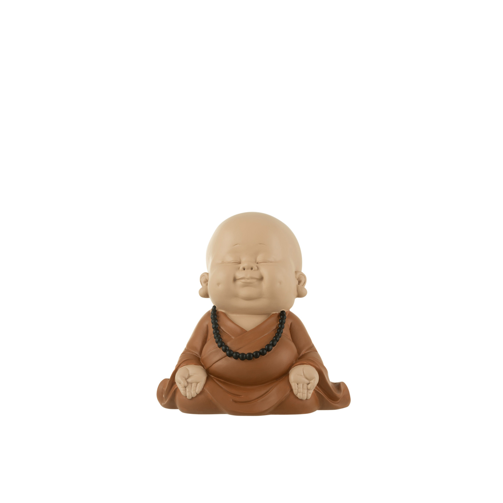 J-Line Monk Sitting Brown Small