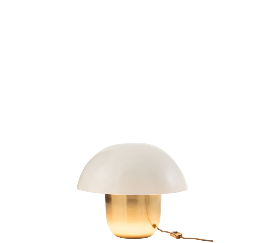 Table lamp Mushroom White Gold Small