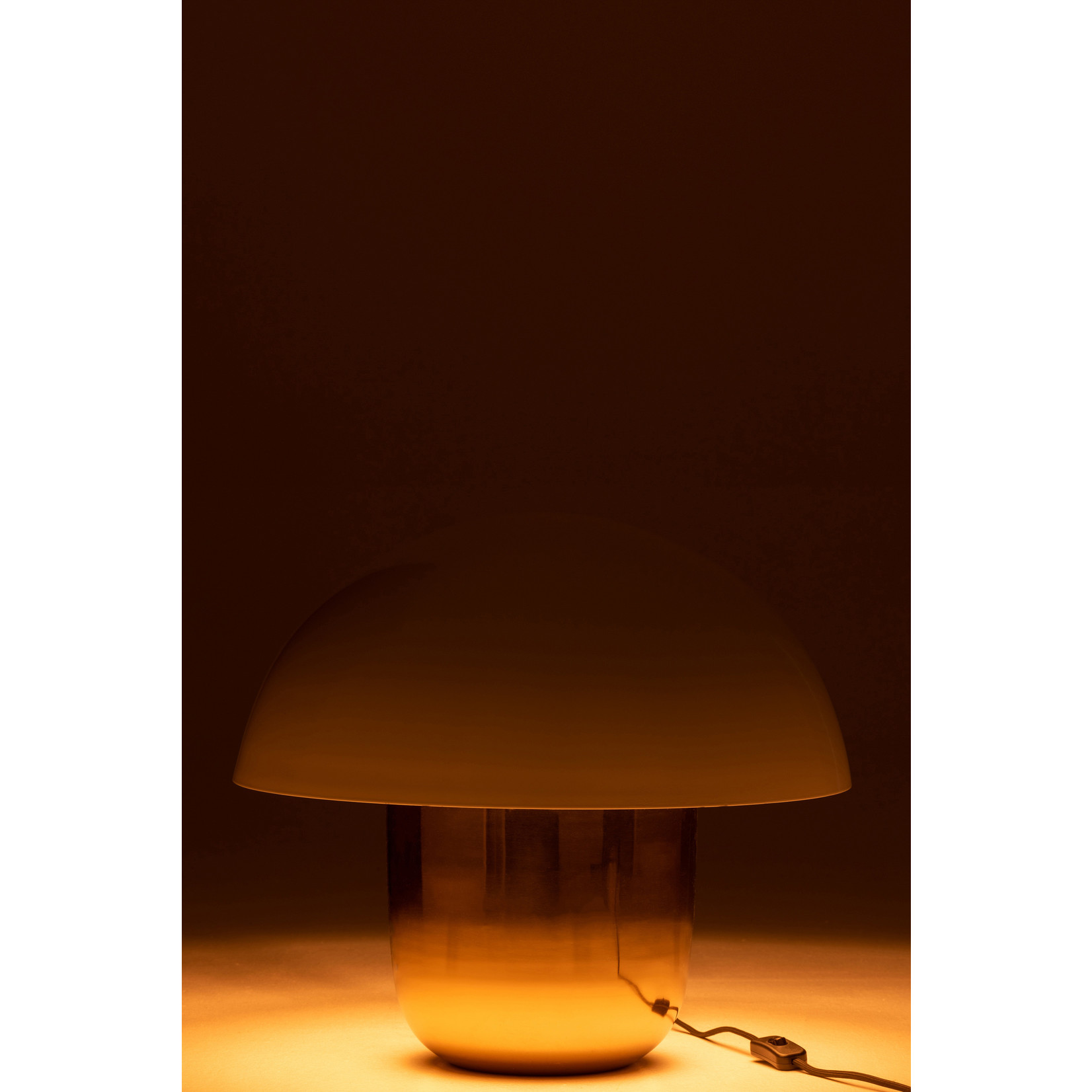 J-Line Table lamp Mushroom White Gold Large