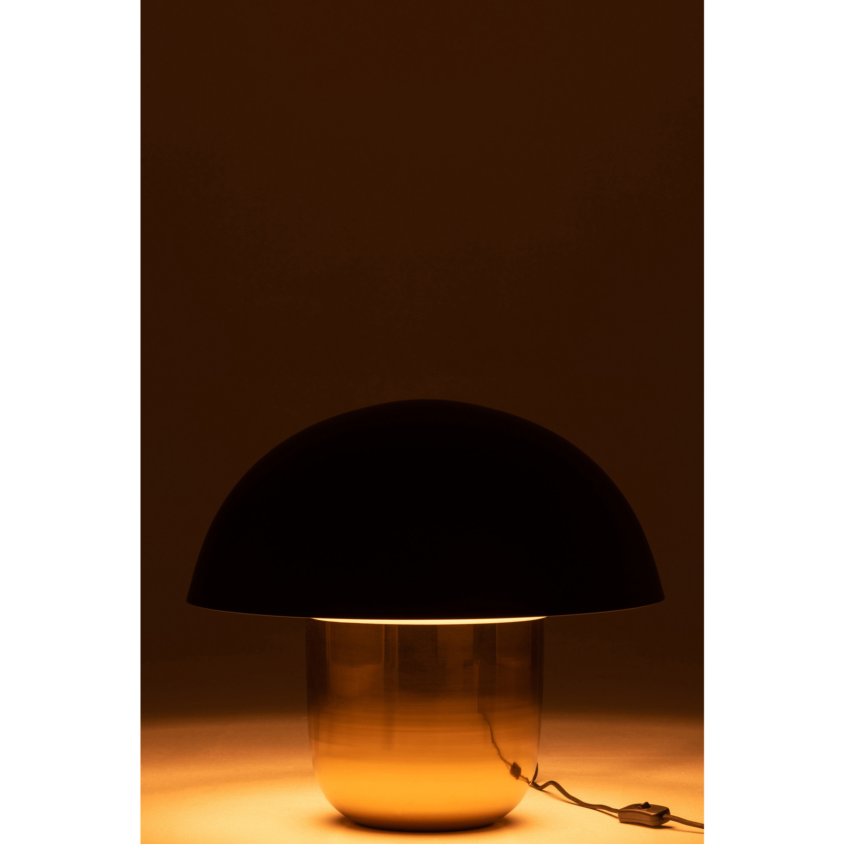 J-Line Table lamp Mushroom Black Gold Large