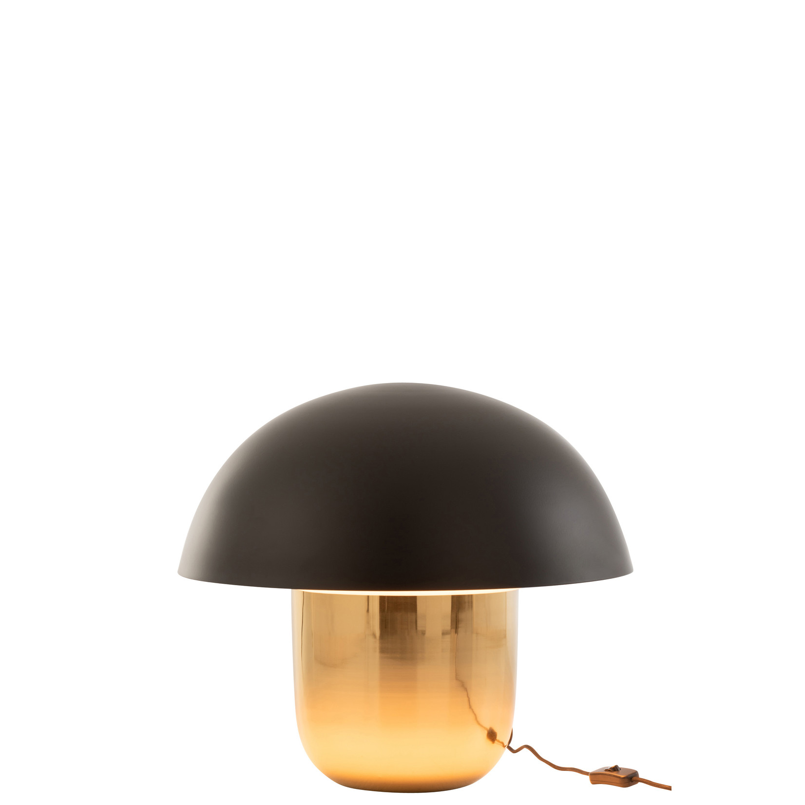 J-Line Table lamp Mushroom Black Gold Large