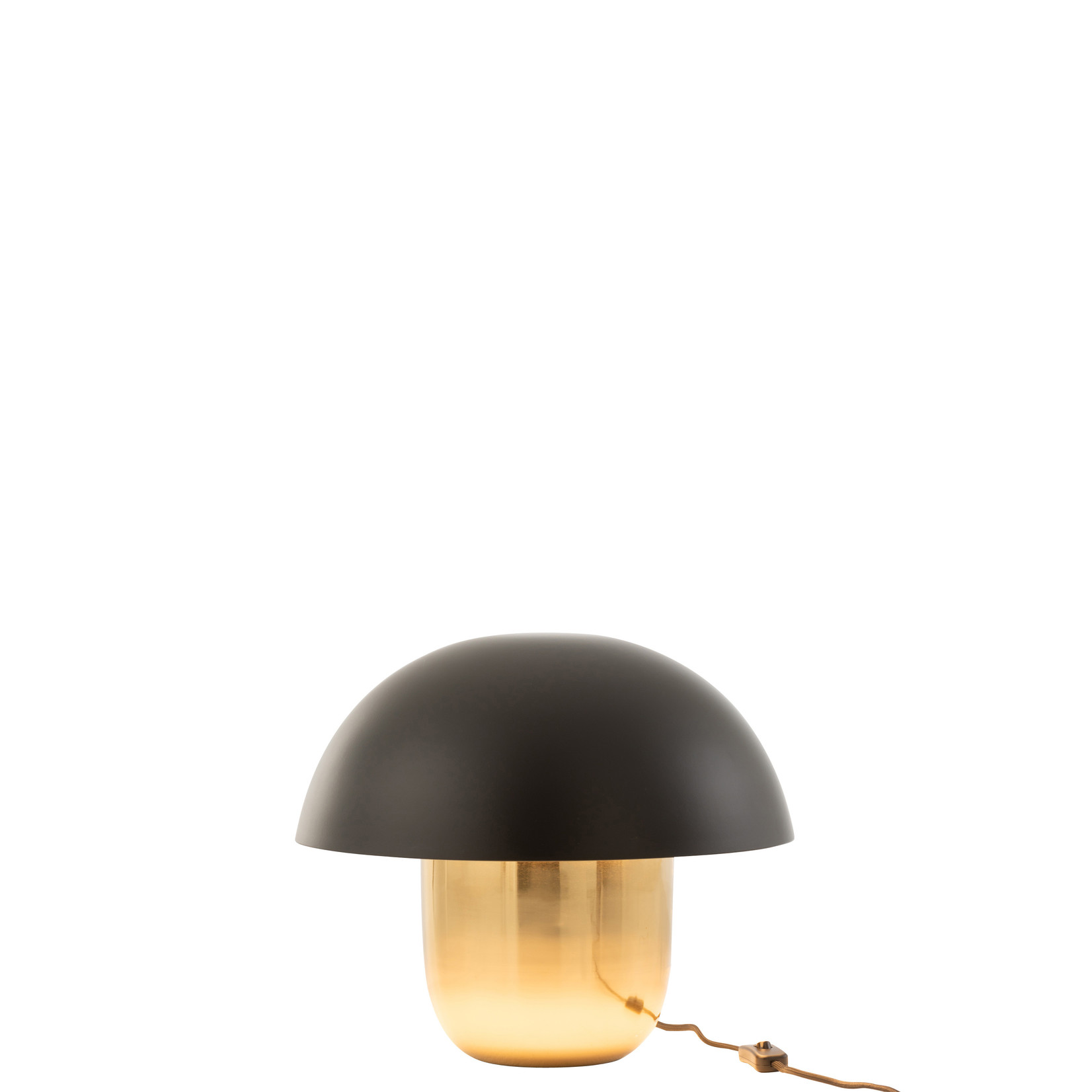 J-Line Table lamp Mushroom Black Gold Small