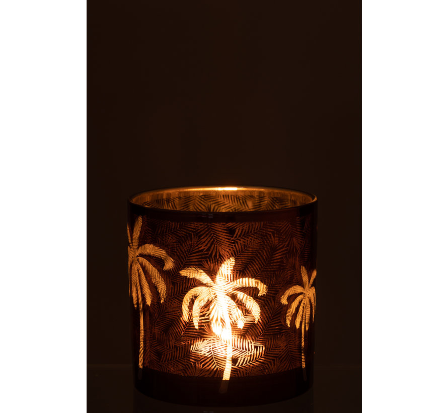 Tealight Holder Palm Trees Large