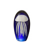Paper Weight Jellyfish Blue White Large