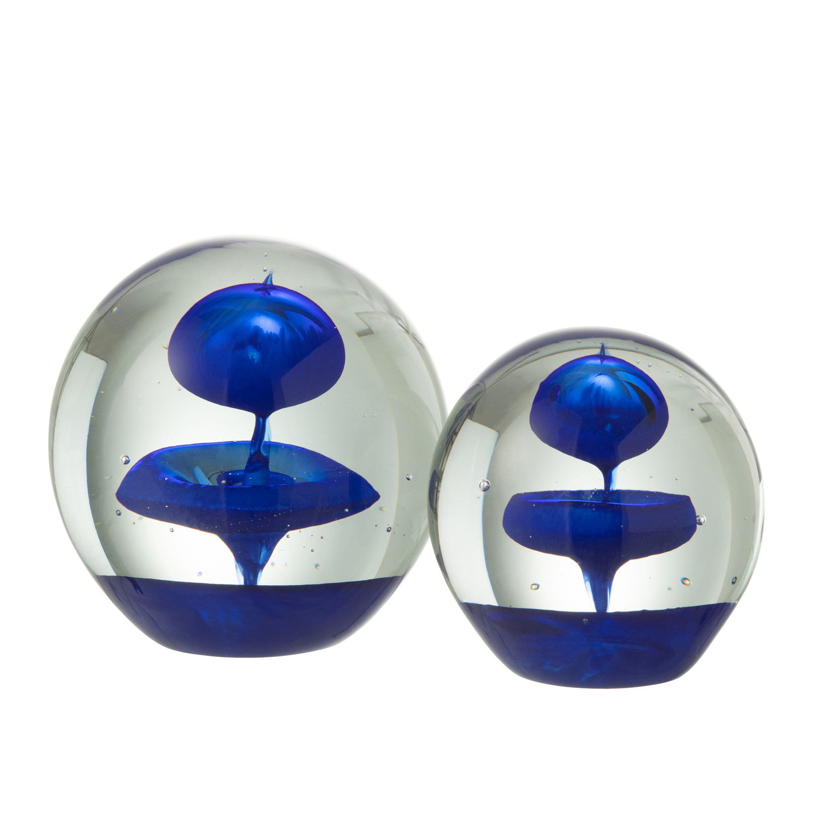 J-Line Paper Weight Air Bubble Blue Small