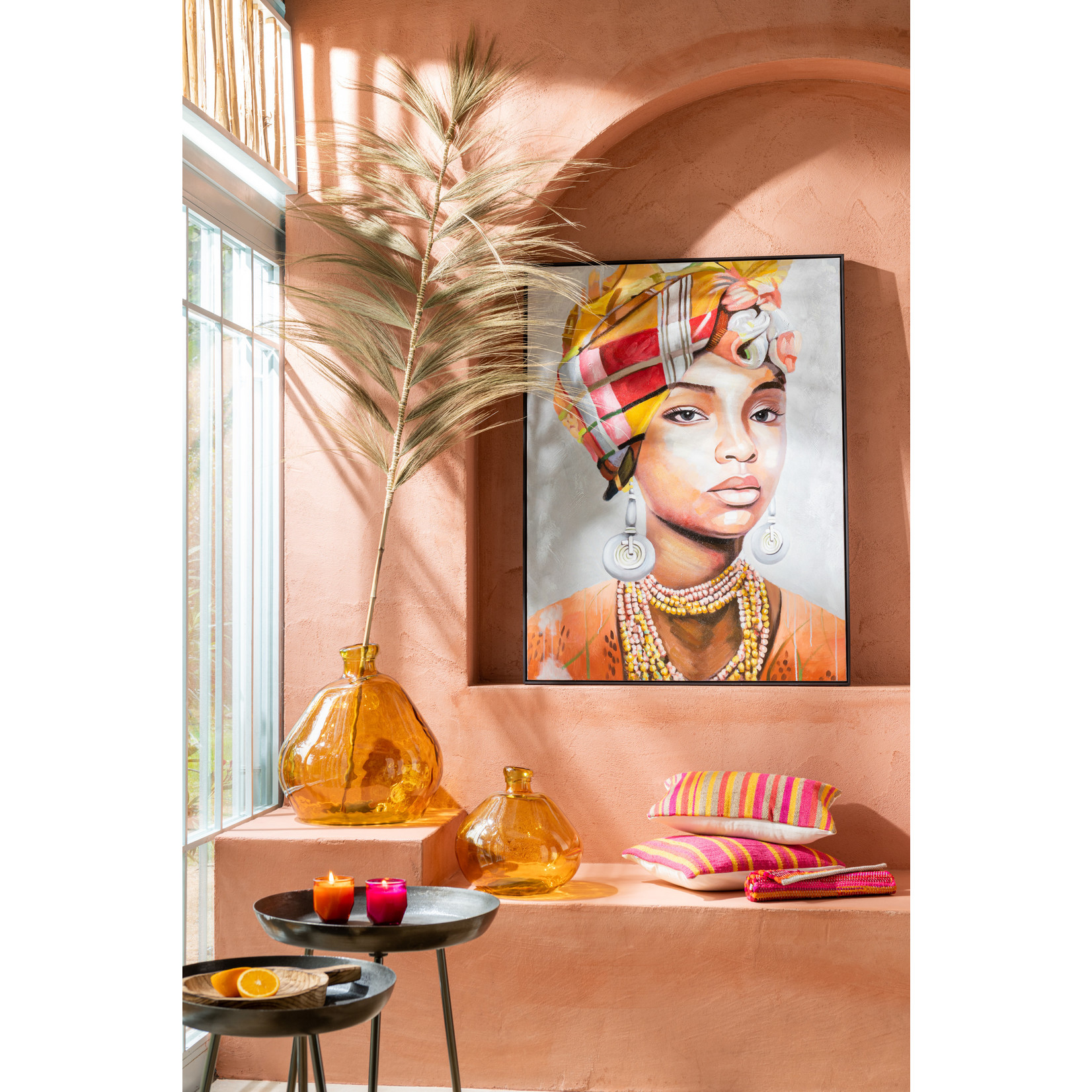 J-Line Wall decoration Ethnic Woman