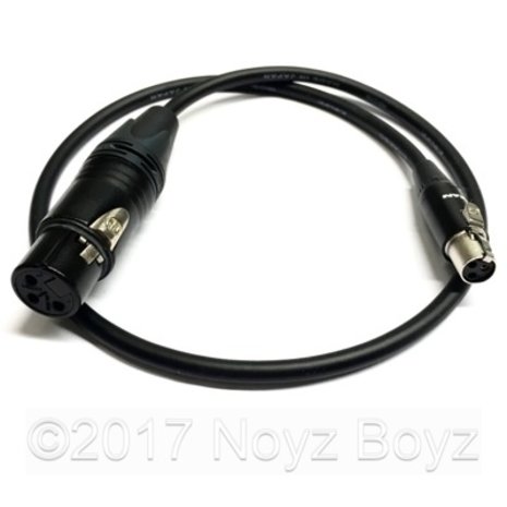 Noyz Boyz Cables Noyz Boyz Cables XLR3F >TA3F 0.5m Noyz Boyz Cables Noyz Boyz Cables XLR3F >TA3F 0.5m