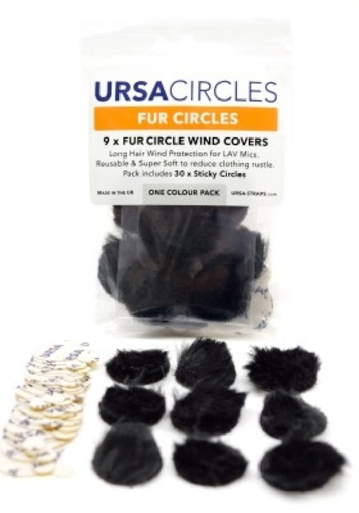 Ursa Ursa Fur Circles Black