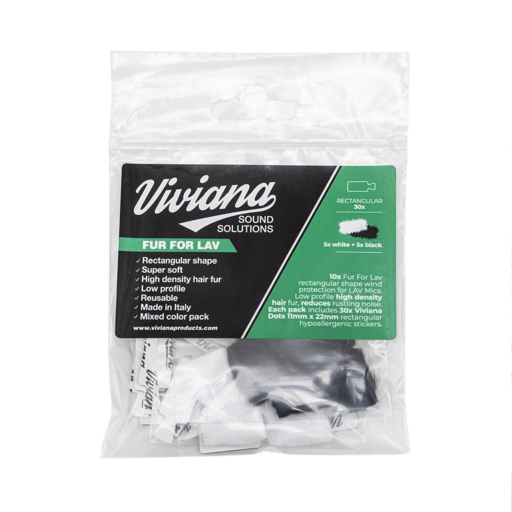 Viviana Viviana Lav Fur Rectangular Blk & Wht