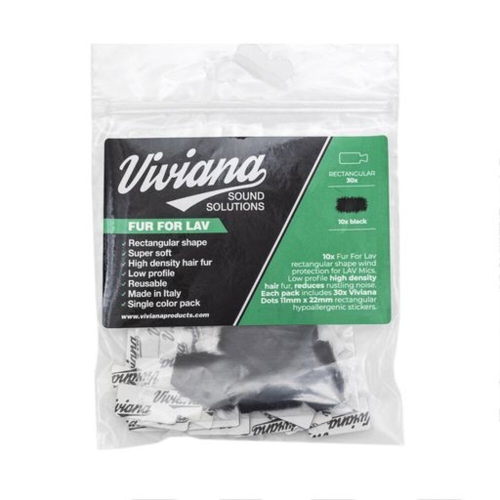 Viviana Viviana Lav Fur Rectangular Black