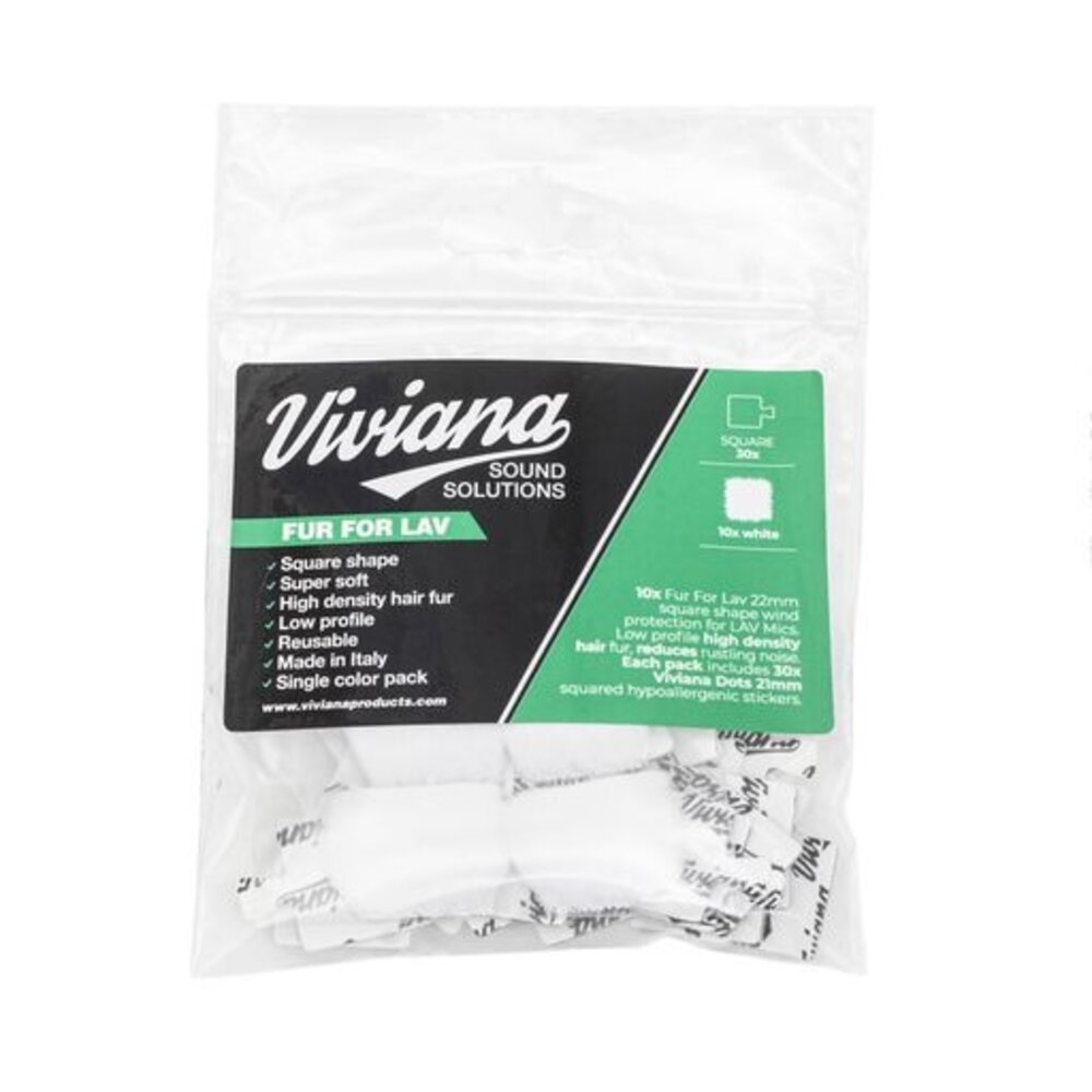 Viviana Viviana Lav Fur Square White