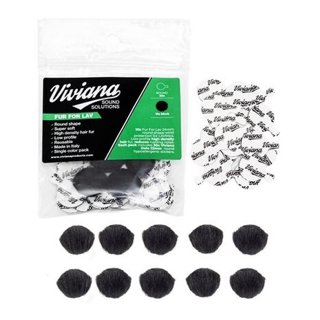 Viviana Viviana Fur For Lav Round Black Viviana Viviana Fur For Lav Round Black