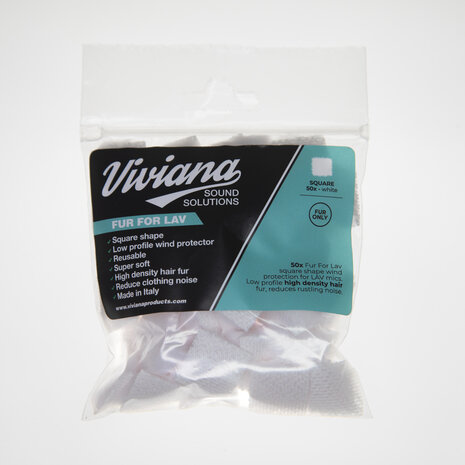 Viviana Viviana Only Fur Square White