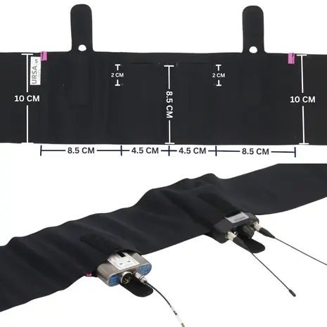 Ursa Ursa Live Strap Double Pouch Large Black