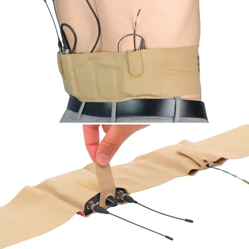 Ursa Ursa Live Strap Double Pouch Small Beige Ursa Ursa Live Strap Double Pouch Small Beige