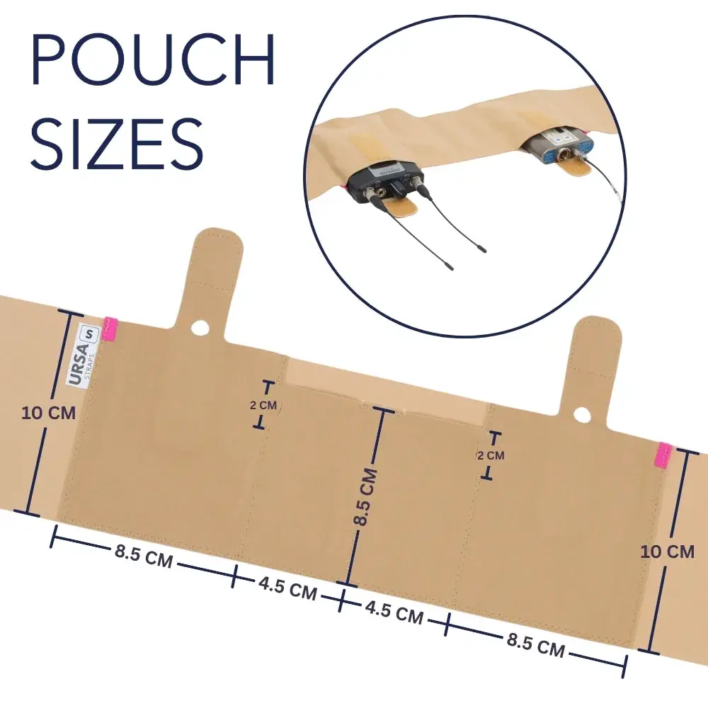 Ursa Ursa Live Strap Double Pouch Large Beige