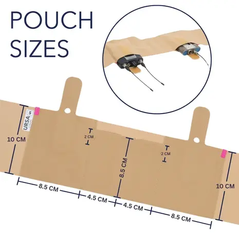 Ursa Ursa Live Strap Double Pouch Large Beige