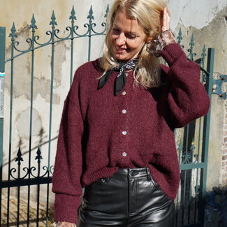 VEST AUBERGINE