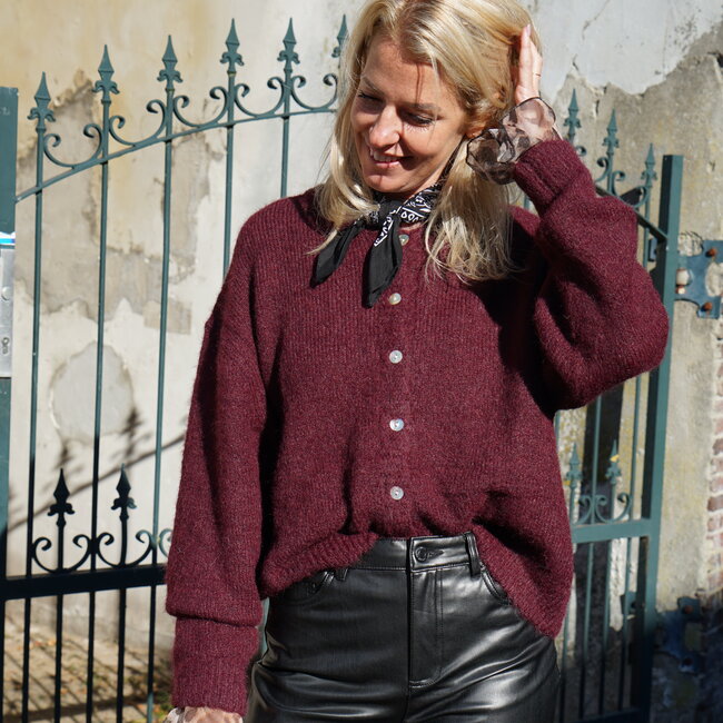 VEST AUBERGINE